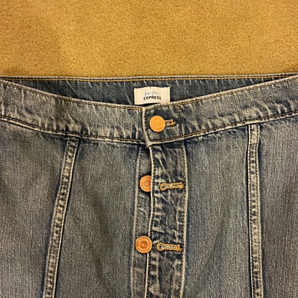 Express Karlie Kloss Denim Mini Skirt - Picture 2 of 5